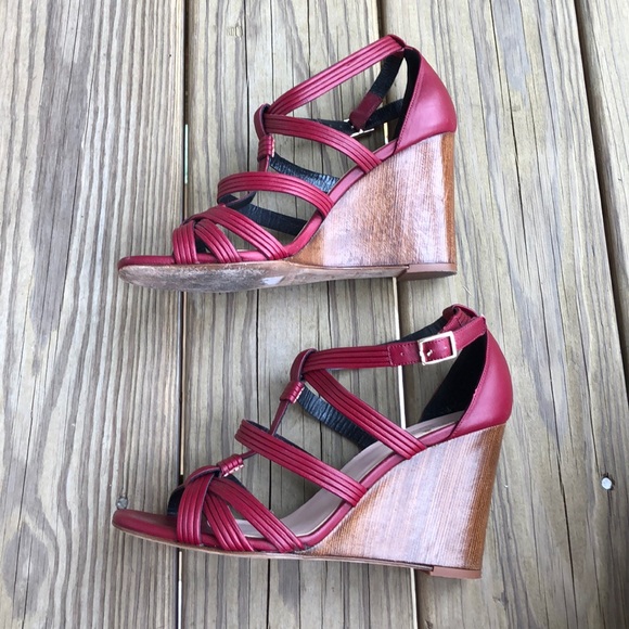 kate spade Shoes - 💕Host Pick💕 Kate Spade red wedge sandals